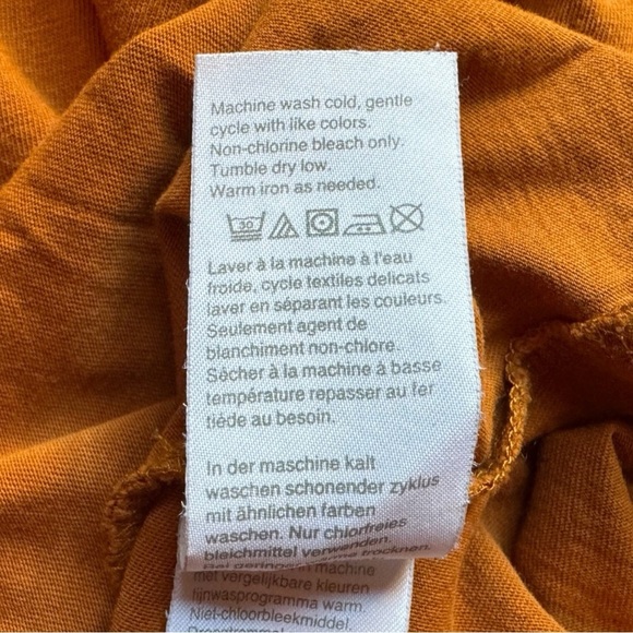 Madewell Whisper Cotton Crewneck Tee - Burnt Orange - XS - Picture 9 of 12